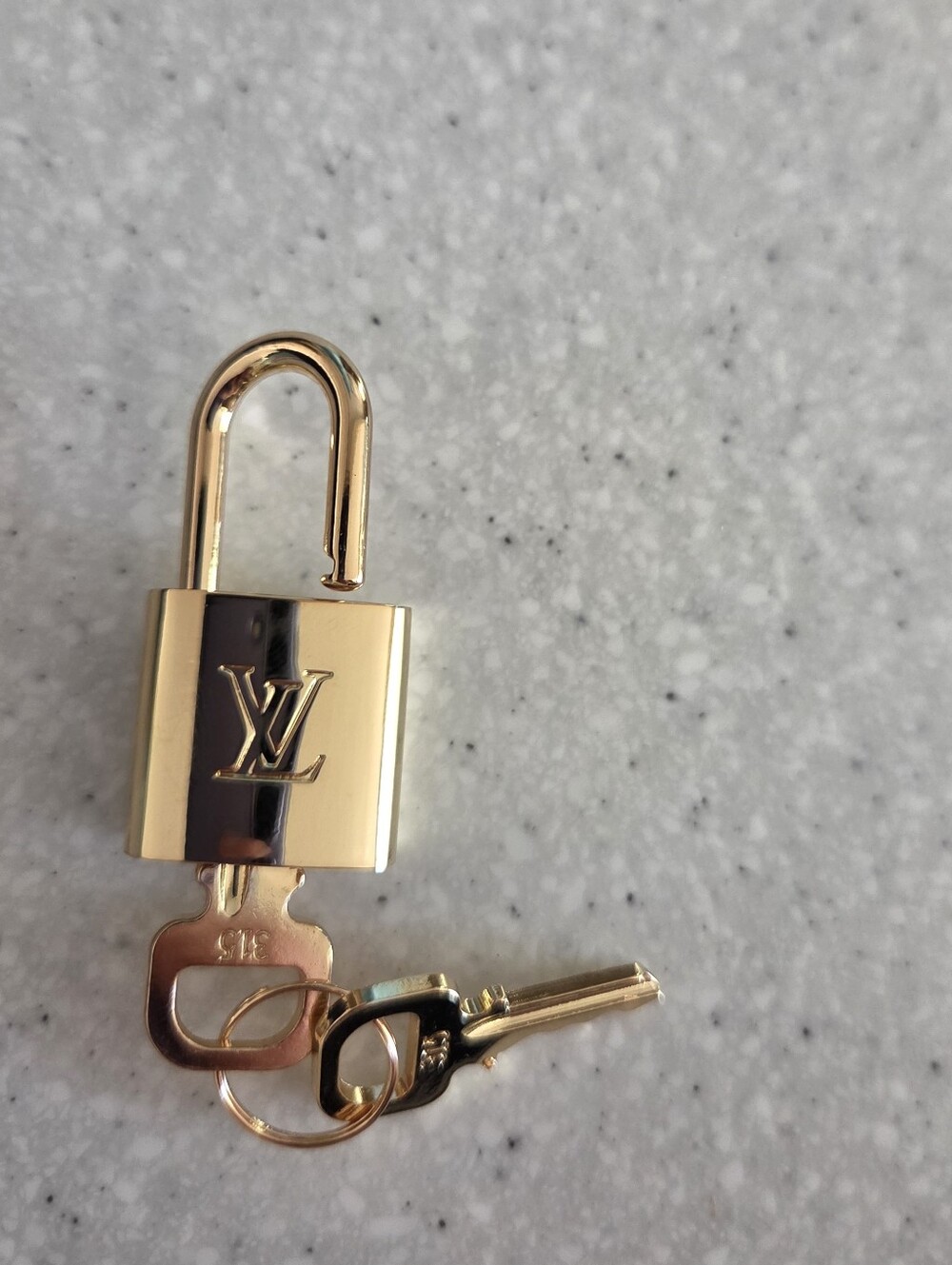 Monogram Padlock with Keys Bag Charm - Picture 4 of 5